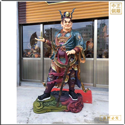 鑄銅關(guān)公 手托塔神像雕塑鑄造