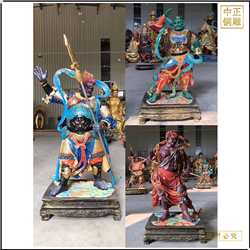鑄銅關(guān)公 鎏金神像加工