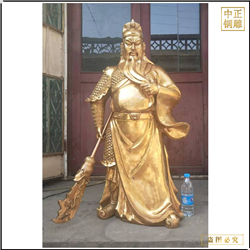 鑄銅關(guān)公 大型鑄銅關(guān)公雕塑