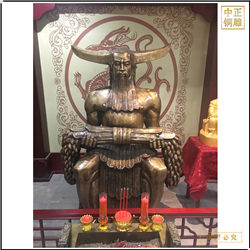 鑄銅關公 道教神農大帝人物銅像