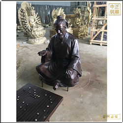 鑄銅關公 古代人物下棋人物銅雕塑