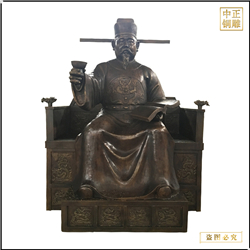 古代人物喝酒銅雕塑 古代人物喝酒銅雕塑