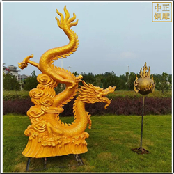 景觀(guān)銅龍雕塑鑄造