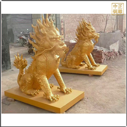 鑄銅關公 黃銅獬豸雕塑鑄造廠