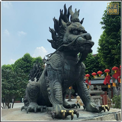 鑄銅關公 景觀銅獬豸雕塑定制
