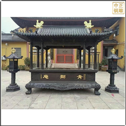 鑄銅關(guān)公 銅香爐定制廠家