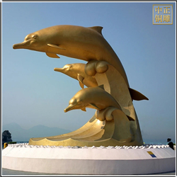 鑄銅關公 大型純銅海豚雕塑鑄造